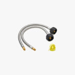 CALPOSE 15 Inch RV Propane Hose with 1/4” Male Inverted