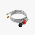 CALPOSE 15FT High Pressure Propane Regulator Hose with Gauge