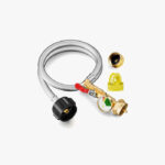 CALPOSE 3 Feet Propane Refill Adapter Hose with Gauge & Control Valve