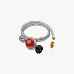 CALPOSE 5FT High Pressure Propane Regulator Hose with Gauge