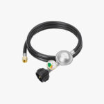 CALPOSE 6 Feet Propane Hose with Regulator & Gauge