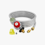 CALPOSE 12FT High Pressure Propane Regulator with Hose (Stainless Steel)
